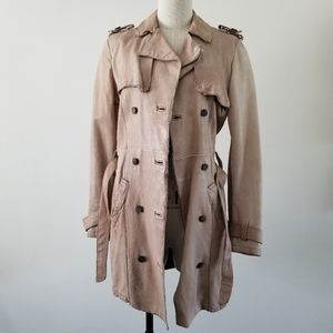 COPY - Giorgio Brato Mushroom Trench Coat Lamb Leather 42